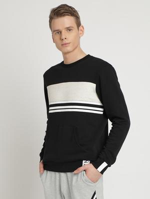 black taped color block sweatshirt - 17242680 - Standard Image - 2