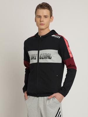 black printed color block sweatshirt - 17242681 - Standard Image - 2