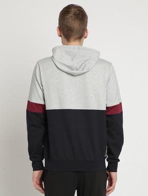 grey color block sweatshirt - 17242687 - Standard Image - 3
