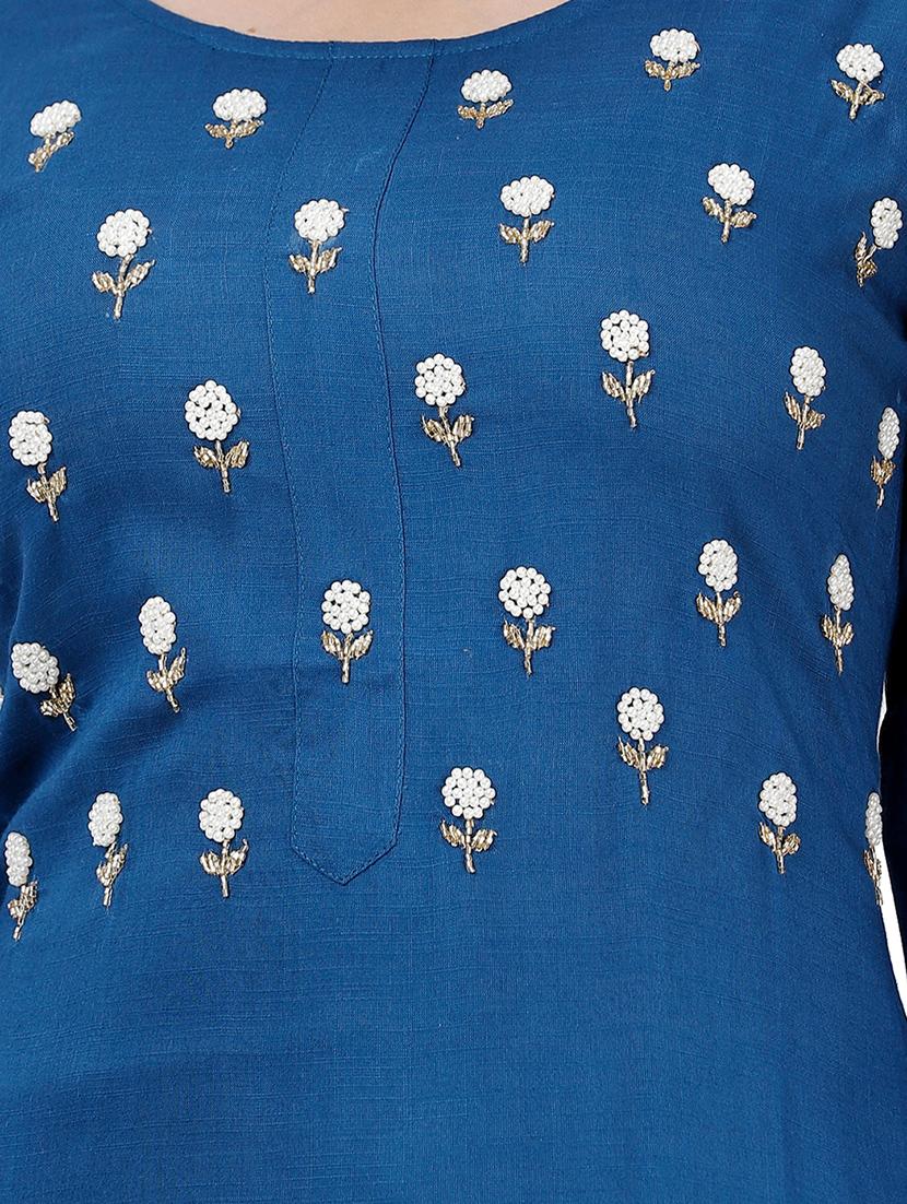 phulkari straight kurta - 17242763 - Zoom Image - 4