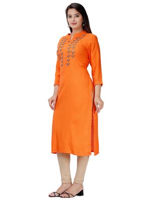 embellished straight kurta - 17242771 - Standard Image - 2