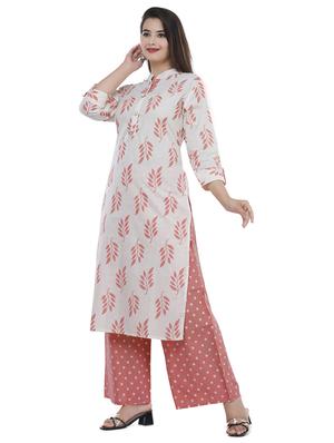 printed kurta palazzo set - 17242788 - Standard Image - 2