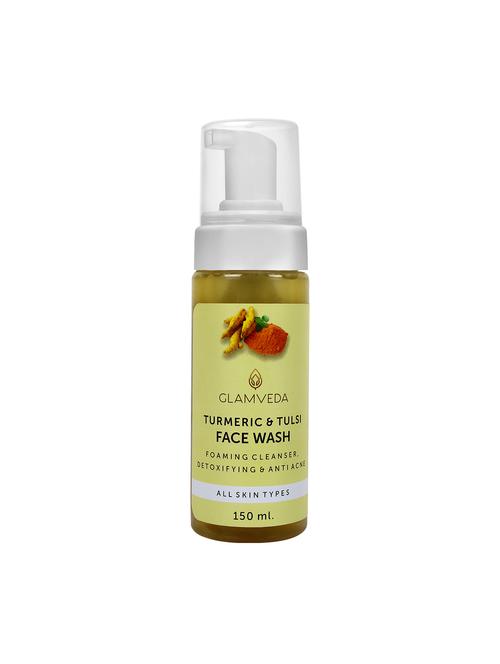 turmeric & tulsi anti acne foaming face wash - 17242833 - Standard Image - 1