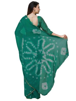 bandhani printed saree - 17242865 - Standard Image - 2