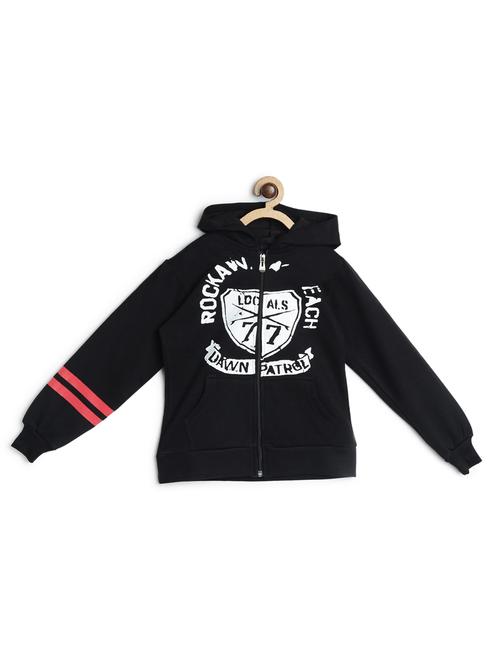 black fleece sweatshirt - 17243899 - Standard Image - 1