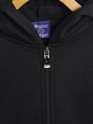 black fleece sweatshirt - 17243899 - Standard Image - 3