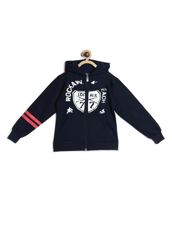 navy blue fleece sweatshirt - 17243901 - Zoom Image - 1