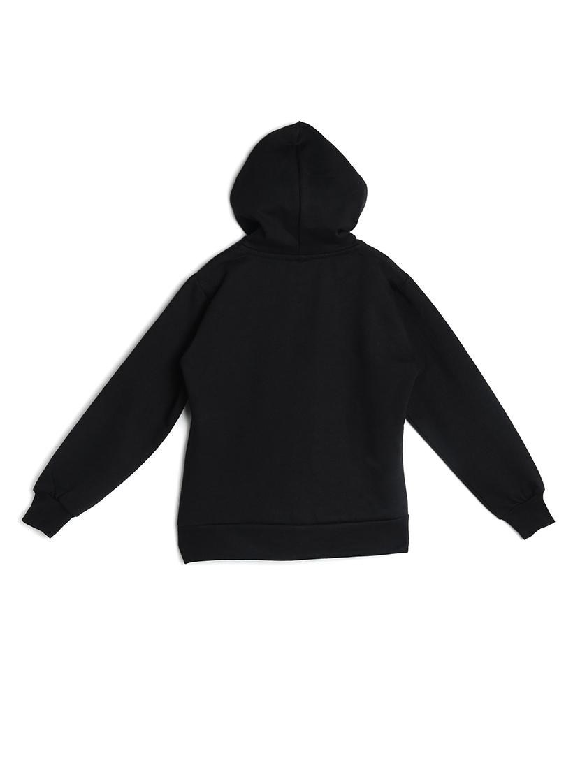 black fleece sweatshirt - 17243902 - Zoom Image - 2