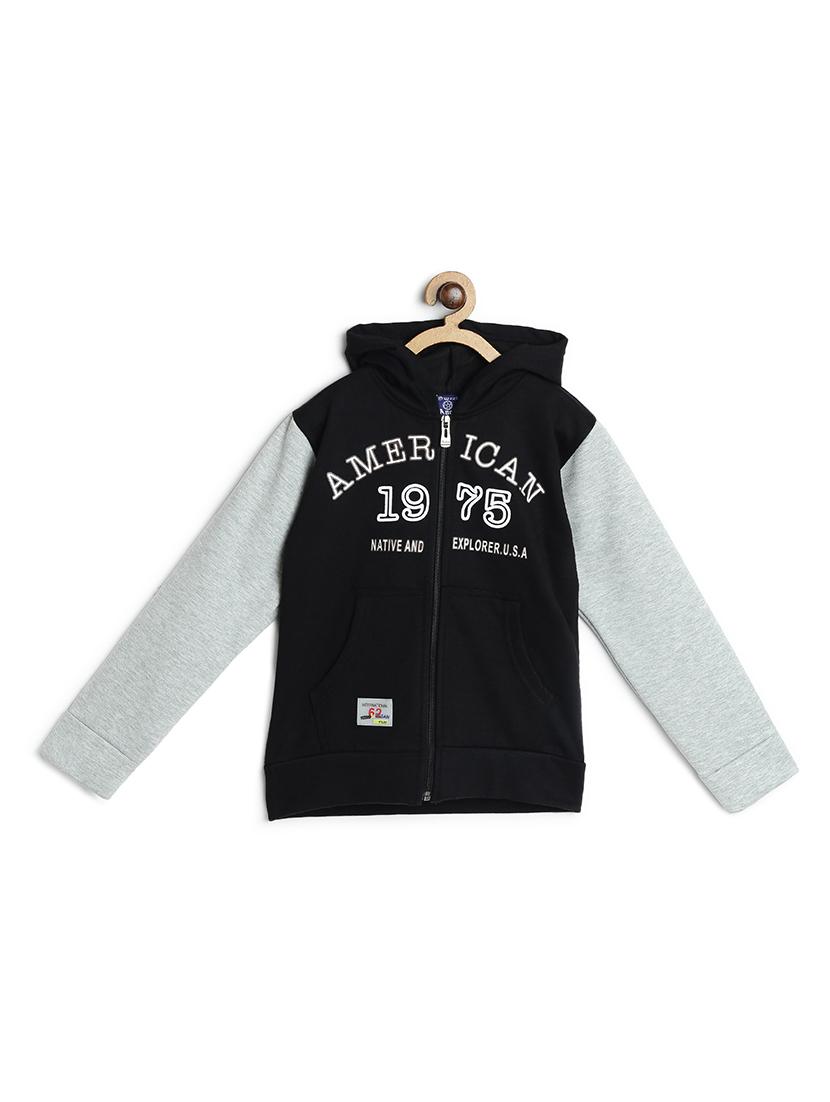 black fleece sweatshirt - 17243905 - Zoom Image - 1