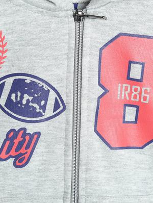 grey fleece sweatshirt - 17243913 - Standard Image - 3