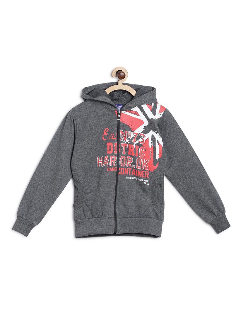 grey fleece sweatshirt - 17243917 - Zoom Image - 1