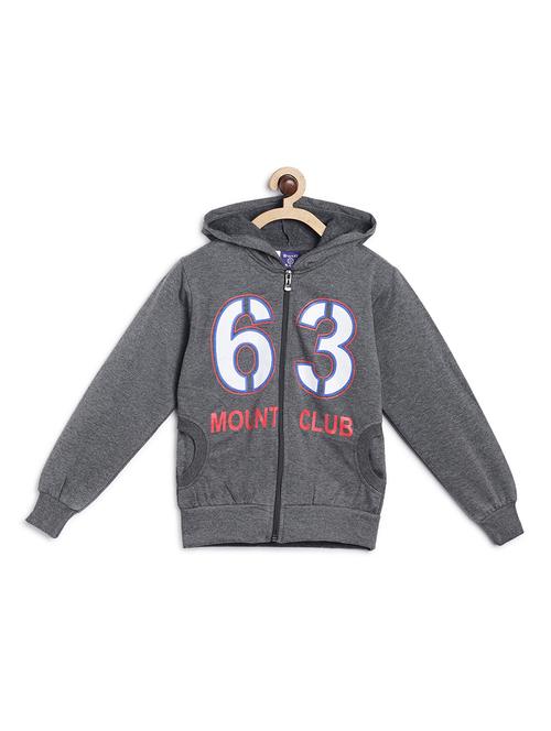 grey fleece sweatshirt - 17243919 - Standard Image - 1