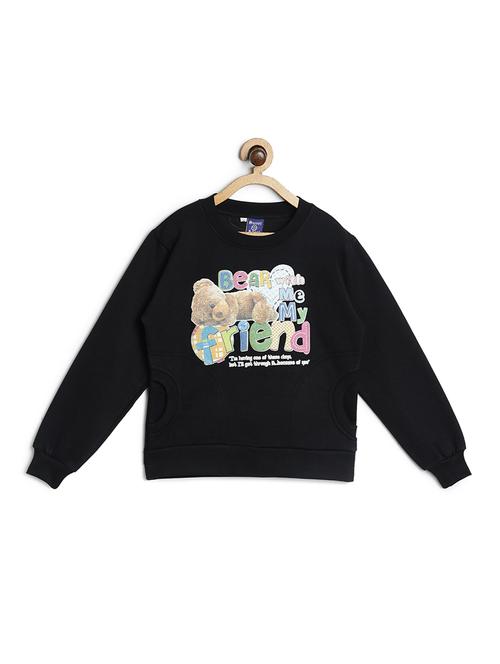 black fleece sweatshirt - 17243920 - Standard Image - 1