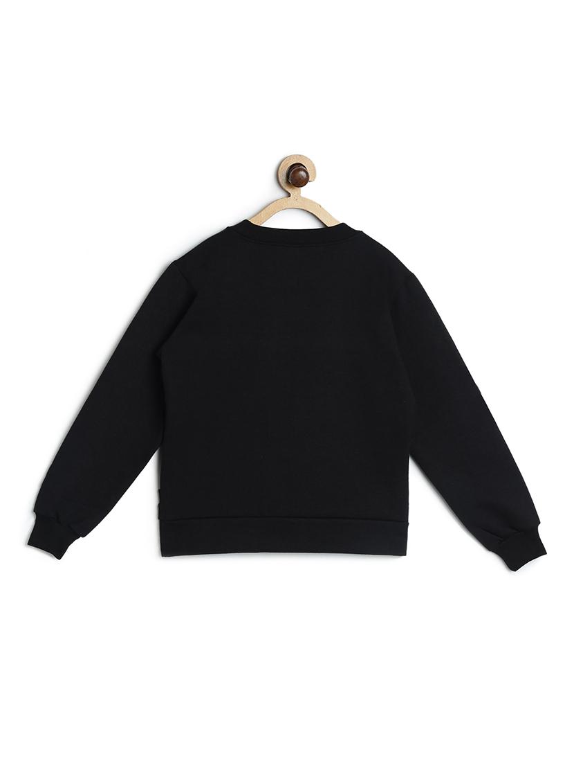 black fleece sweatshirt - 17243920 - Zoom Image - 2