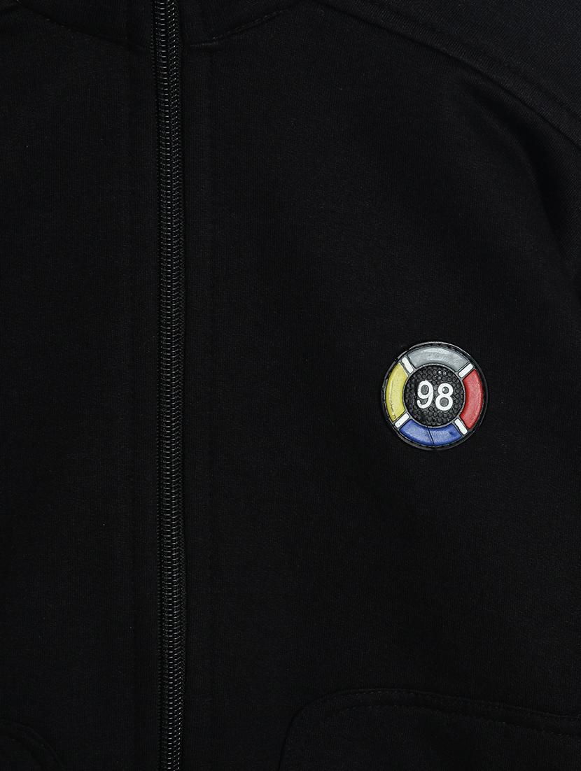 black fleece sweatshirt - 17243928 - Zoom Image - 3