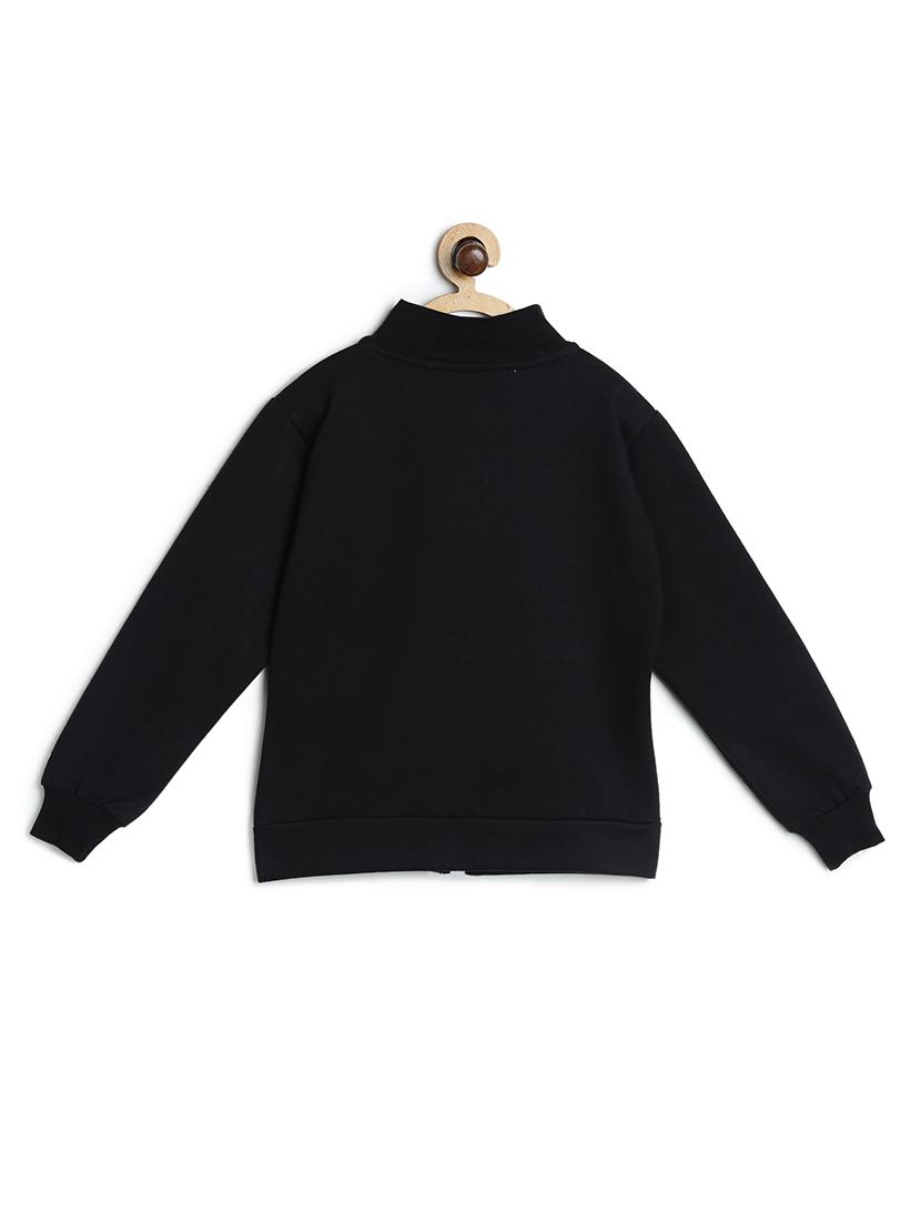 black fleece sweatshirt - 17243931 - Zoom Image - 2