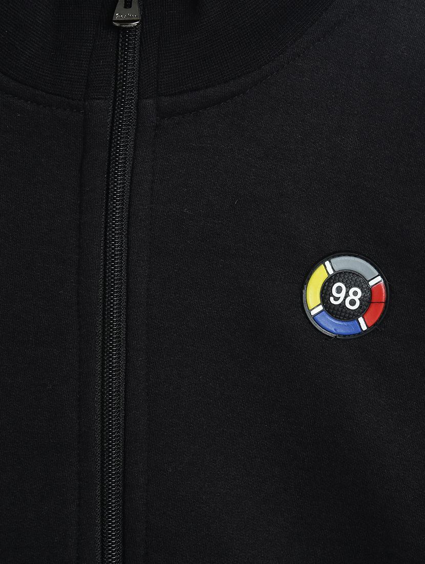 black fleece sweatshirt - 17243931 - Zoom Image - 3