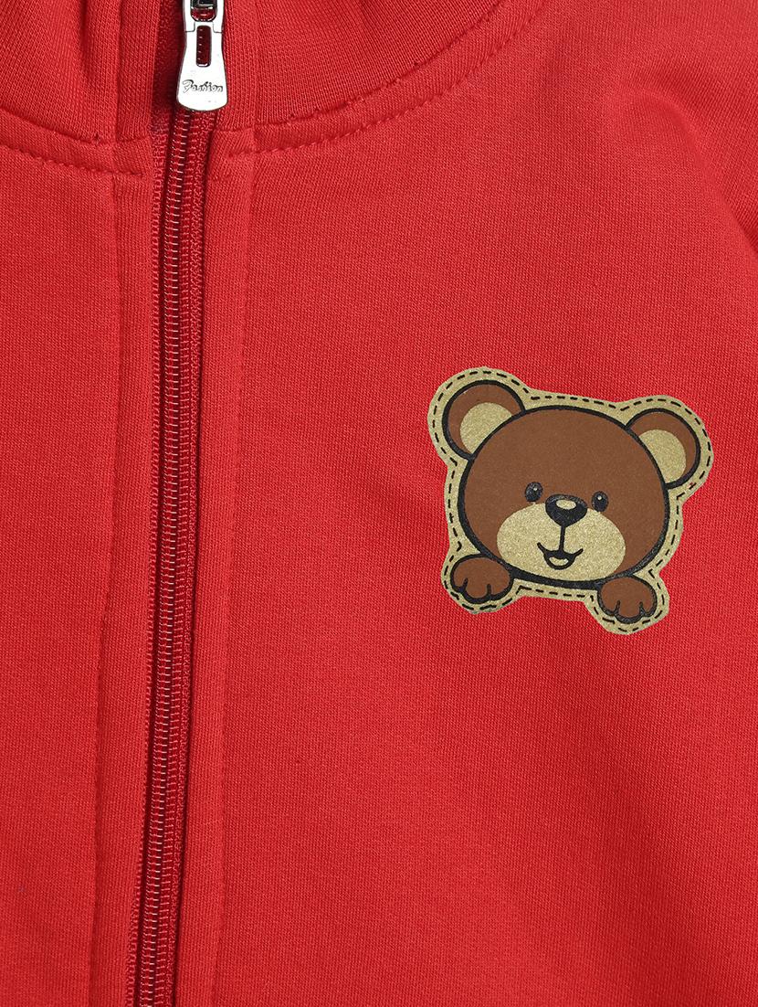 red fleece sweatshirt - 17243943 - Zoom Image - 3