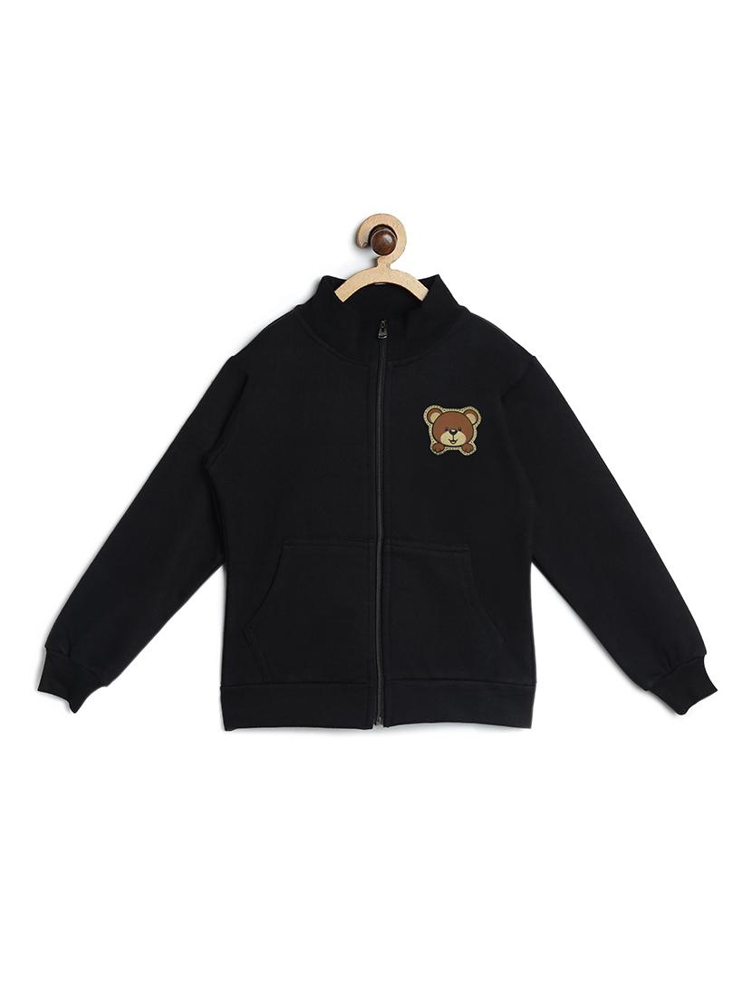 black fleece sweatshirt - 17243946 - Zoom Image - 1