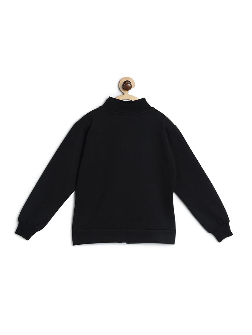 black fleece sweatshirt - 17243946 - Zoom Image - 2