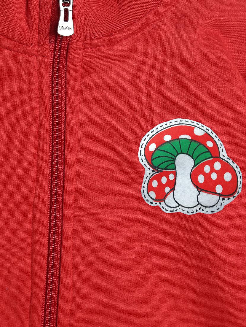 red fleece sweatshirt - 17243951 - Zoom Image - 3