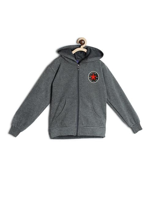 grey fleece sweatshirt - 17243962 - Standard Image - 1