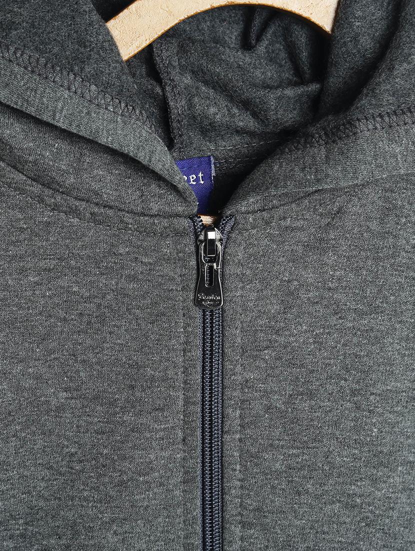 grey fleece sweatshirt - 17243962 - Zoom Image - 3