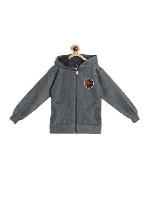 grey fleece sweatshirt - 17243965 - Standard Image - 1