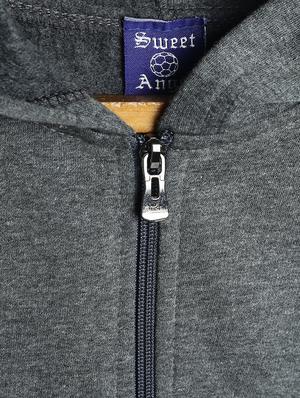 grey fleece sweatshirt - 17243965 - Standard Image - 3