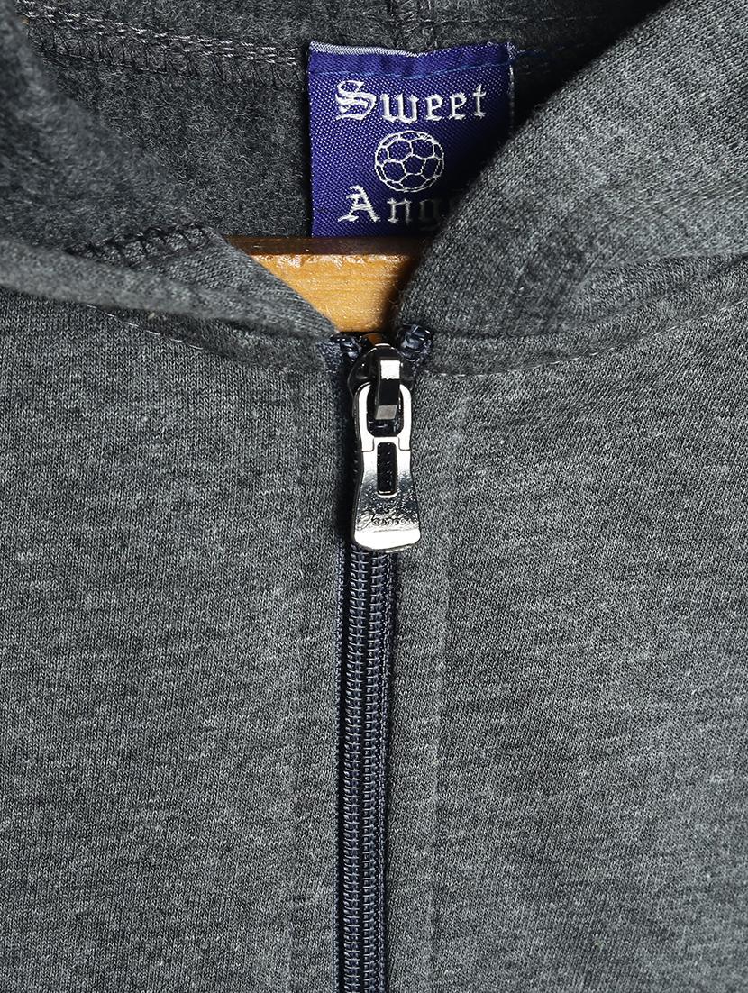 grey fleece sweatshirt - 17243965 - Zoom Image - 3