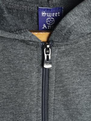 grey fleece sweatshirt - 17243968 - Standard Image - 3