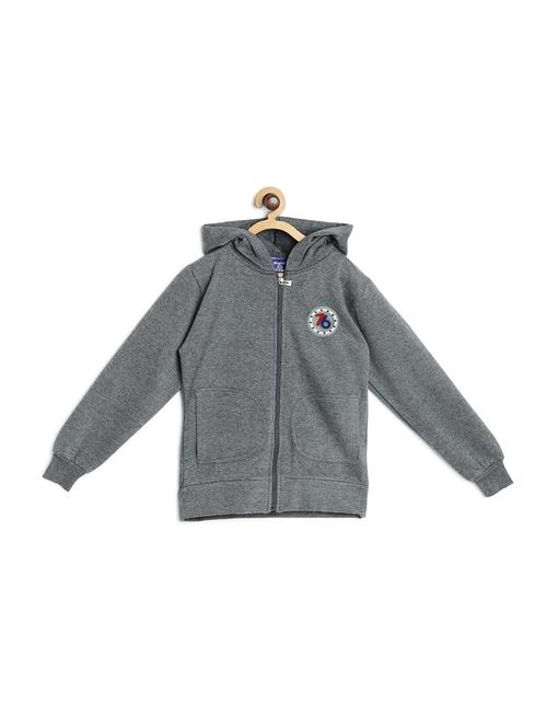 grey fleece sweatshirt - 17243973 - Standard Image - 1