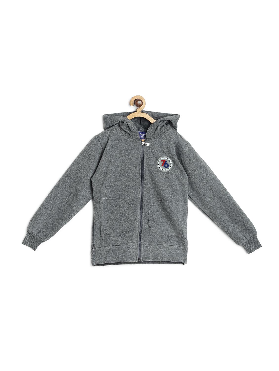 grey fleece sweatshirt - 17243973 - Zoom Image - 1