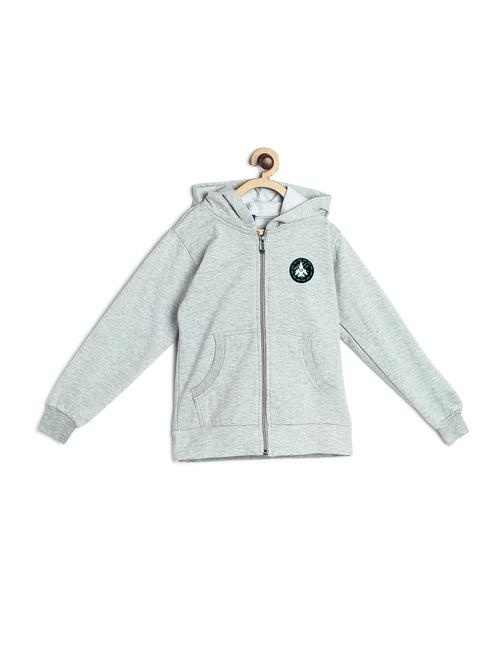 grey fleece sweatshirt - 17243976 - Standard Image - 1