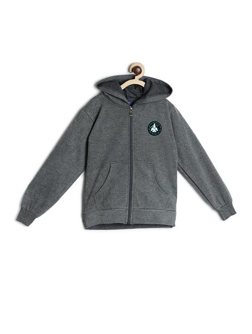 grey fleece sweatshirt - 17243977 - Standard Image - 1