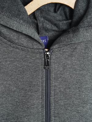 grey fleece sweatshirt - 17243979 - Standard Image - 3