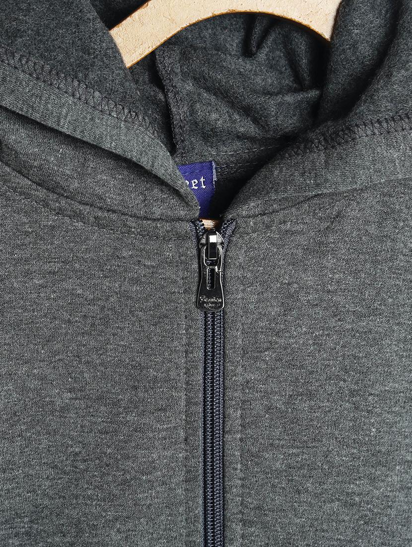 grey fleece sweatshirt - 17243979 - Zoom Image - 3