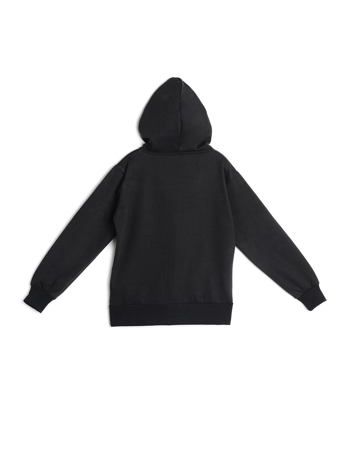 black fleece sweatshirt - 17243994 - Zoom Image - 2