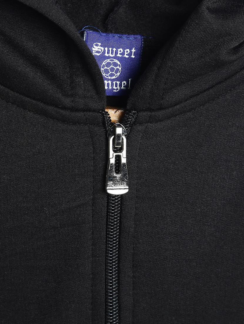 black fleece sweatshirt - 17243994 - Zoom Image - 3
