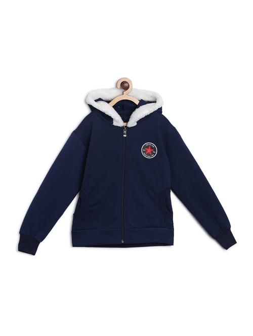 navy blue fleece sweatshirt - 17244006 - Standard Image - 1
