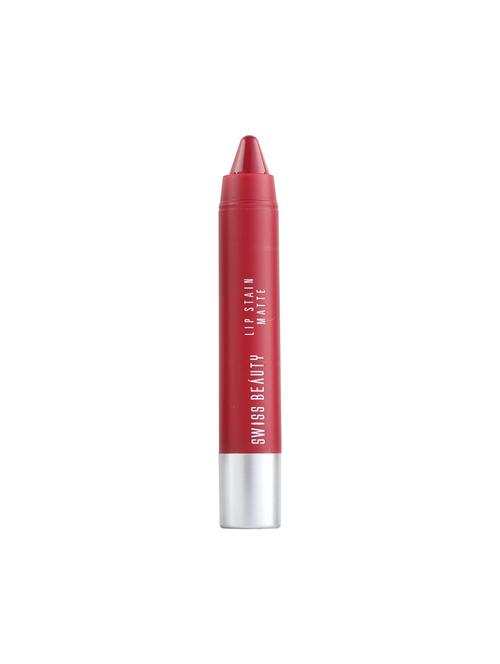 swiss beauty lip stain matte lipstick - 201 russian red - 17244329 - Standard Image - 1