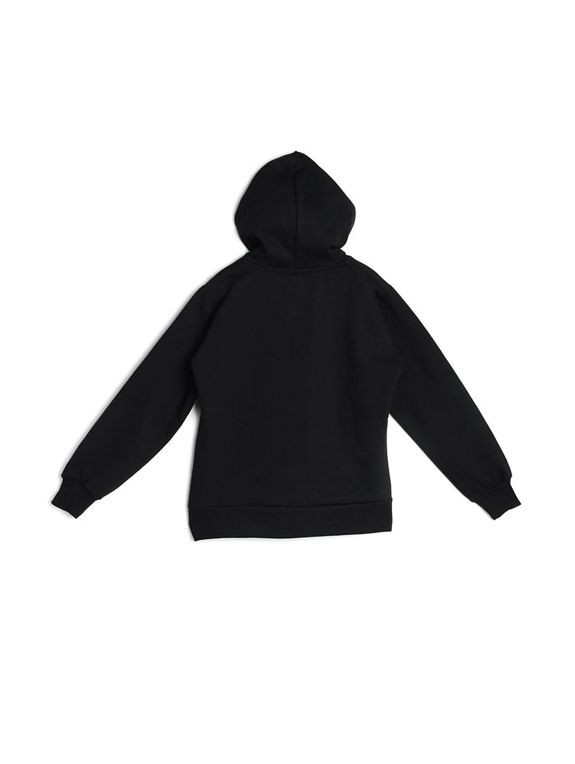 black fleece sweatshirt - 17244365 - Zoom Image - 2