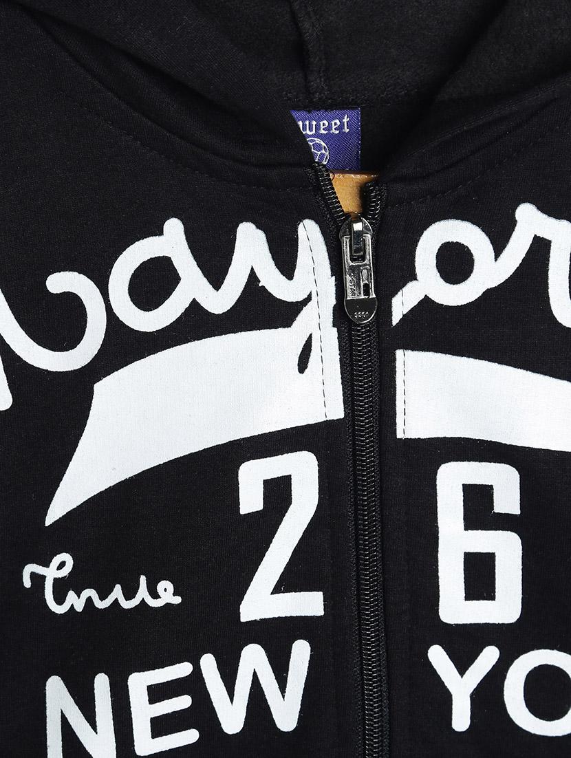 black fleece sweatshirt - 17244365 - Zoom Image - 3