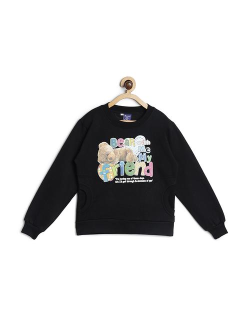 black fleece sweatshirt - 17244383 - Standard Image - 1