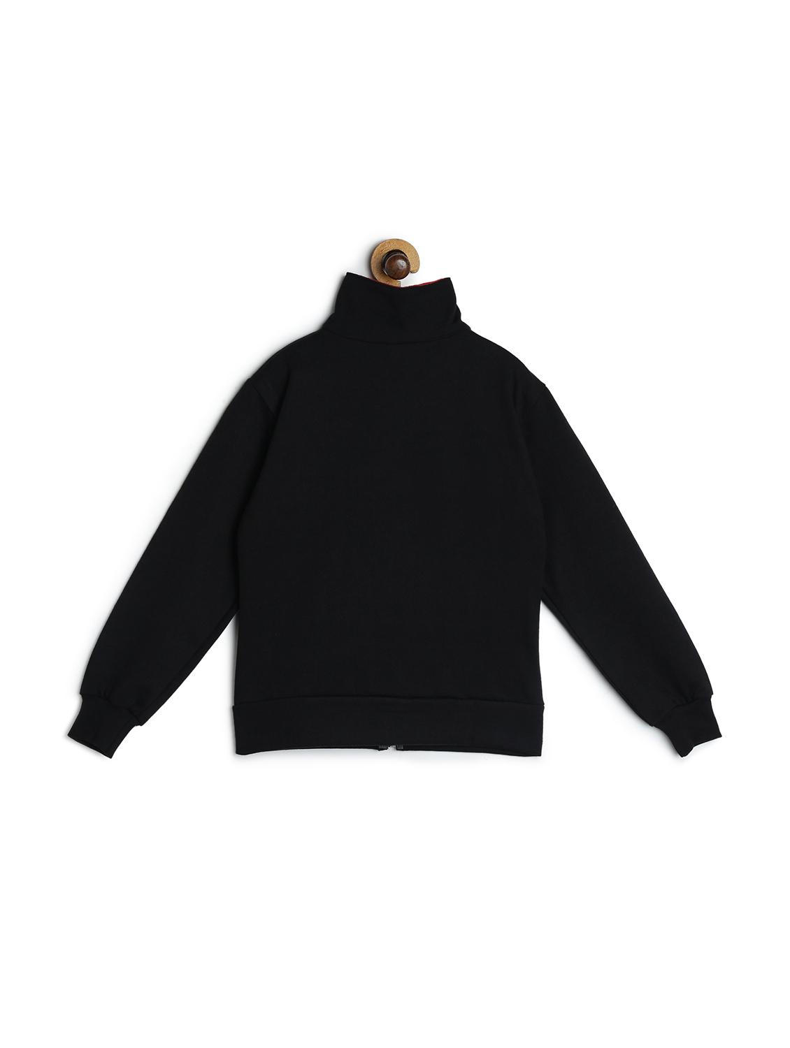 black fleece sweatshirt - 17244391 - Zoom Image - 2