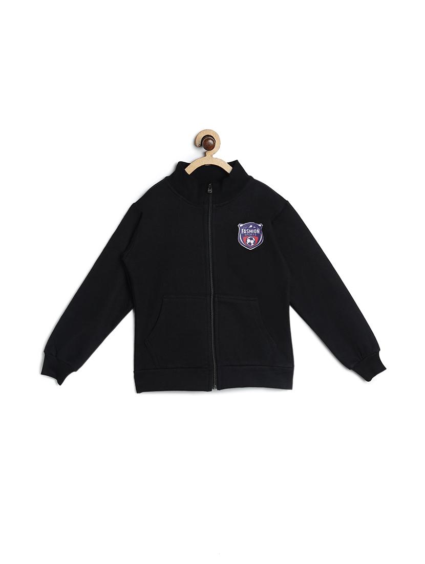 black fleece sweatshirt - 17244421 - Zoom Image - 1