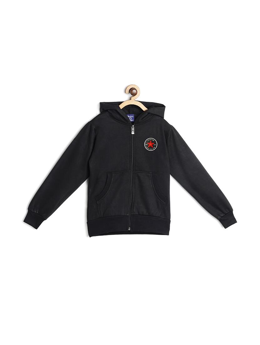 black fleece sweatshirt - 17244422 - Zoom Image - 1