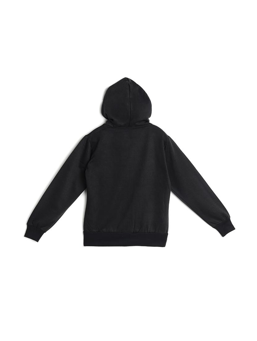 black fleece sweatshirt - 17244422 - Zoom Image - 2