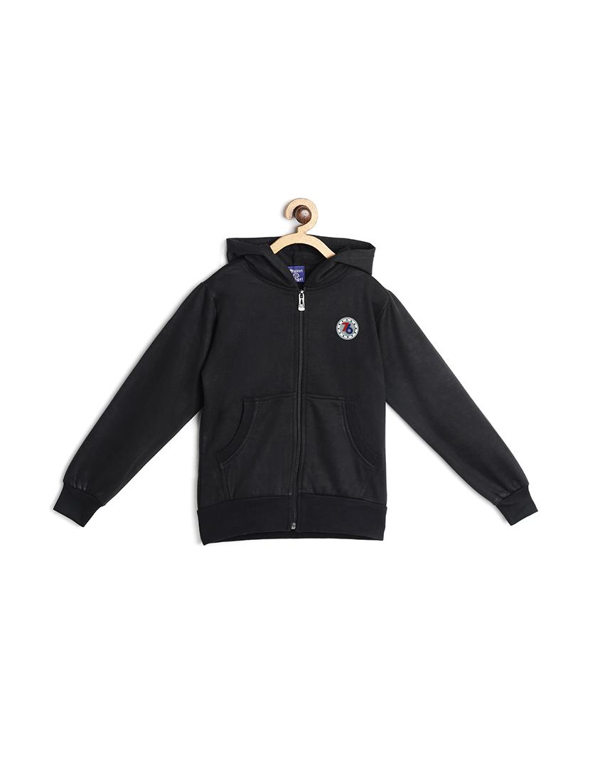 black fleece sweatshirt - 17244503 - Zoom Image - 1