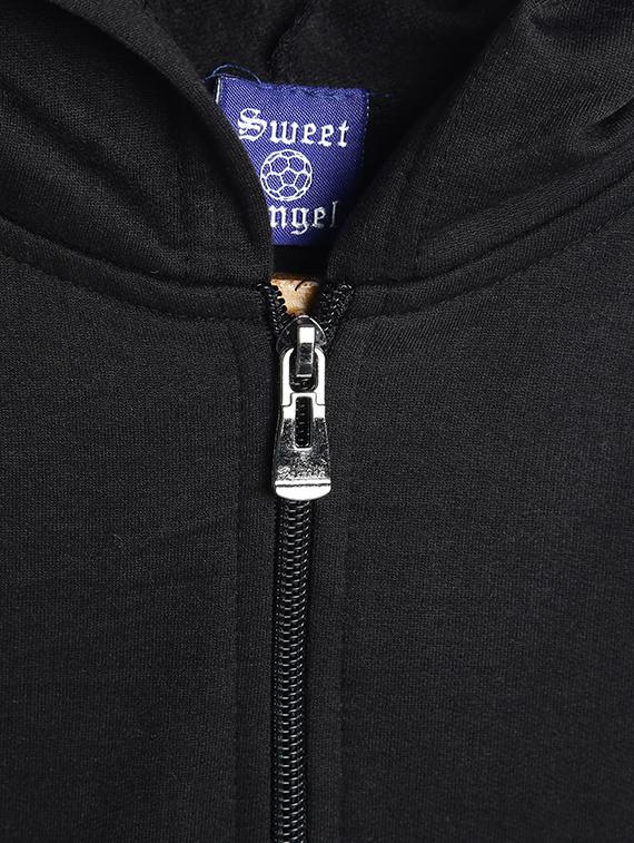 black fleece sweatshirt - 17244505 - Zoom Image - 3